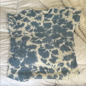 Madewell MWL Cloud Blue and White Tee